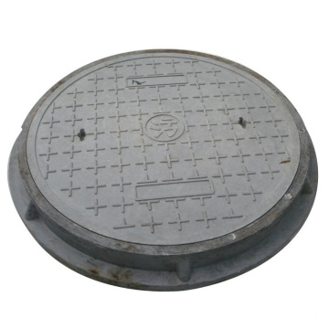 Round cast iron sewer manhole cover frame